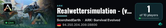 Realwettersimulation - (v358.24) live status badge