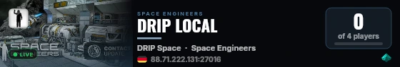 DRIP LOCAL live status badge