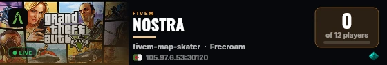 NOSTRA live status badge