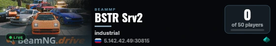 BSTR Srv2 live status badge