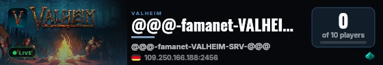 @@@-famanet-VALHEIM-SRV-@@@ live status badge