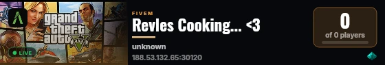 Revles Cooking... <3 live status badge