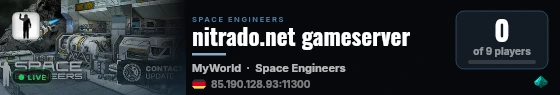 nitrado.net gameserver live status badge