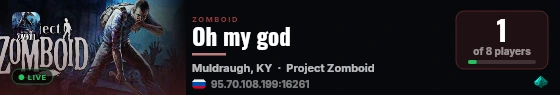Oh my god live status badge