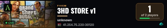 3HD STORE v1 live status badge