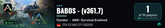 BABOS - (v361.7) live status badge