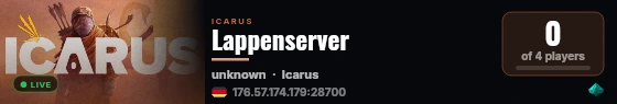 Lappenserver live status badge