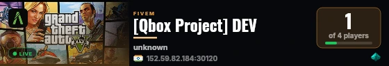 [Qbox Project] DEV live status badge