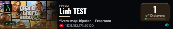 Linh TEST live status badge