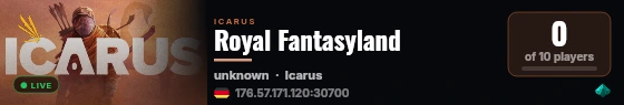 Royal Fantasyland live status badge