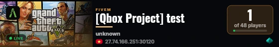 [Qbox Project] test live status badge