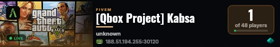 [Qbox Project] Kabsa live status badge