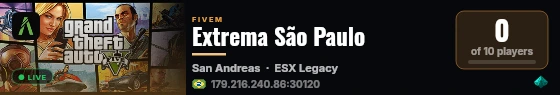 Extrema São Paulo live status badge