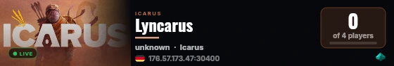 Lyncarus live status badge