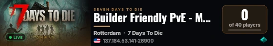 Builder Friendly PvE - MG7D.COM - 8/8/26 Wipe live status badge