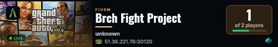 Brch Fight Project live status badge