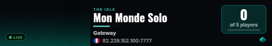 Mon Monde Solo live status badge
