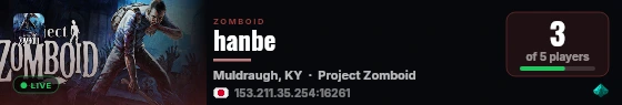 hanbe live status badge