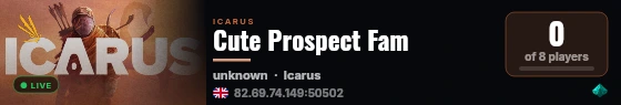 Cute Prospect Fam live status badge