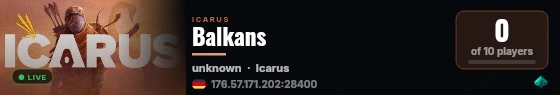 Balkans live status badge