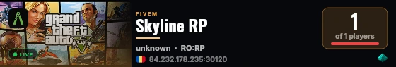 Skyline RP live status badge