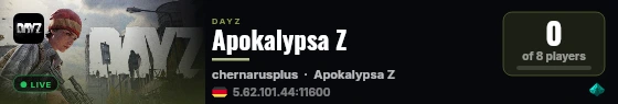 Apokalypsa Z live status badge