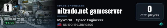 nitrado.net gameserver live status badge