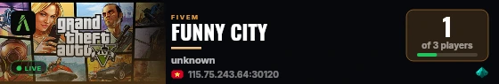 FUNNY CITY live status badge