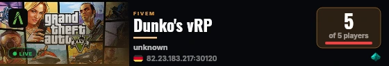 Dunko's vRP live status badge