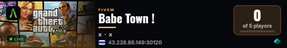 Babe Town ! live status badge