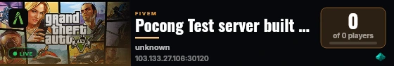 Pocong Test server built with Qbox Project by The Community! live status badge