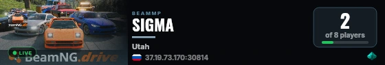 SIGMA live status badge