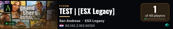 TEST | [ESX Legacy] live status badge