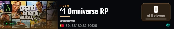 ^1 Omniverse RP live status badge