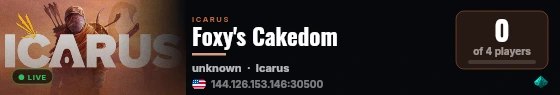 Foxy's Cakedom live status badge