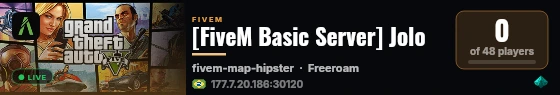 [FiveM Basic Server] Jolo live status badge