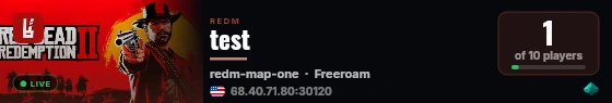 test live status badge