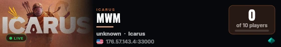 MWM live status badge