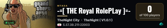 -=[ THE Royal RolePLay ]=- live status badge