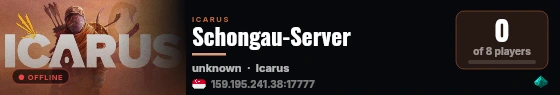 Schongau-Server live status badge