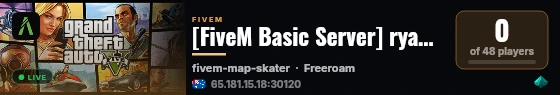 [FiveM Basic Server] ryans_sandbox1 live status badge