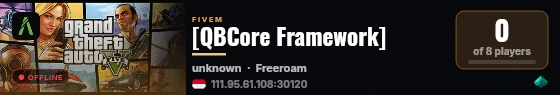 [QBCore Framework] live status badge