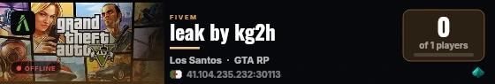 leak by kg2h live status badge