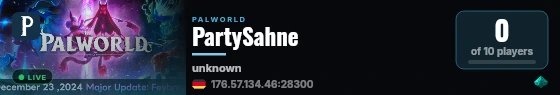 PartySahne live status badge
