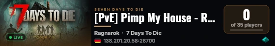[PvE] Pimp My House - Ragnarok live status badge