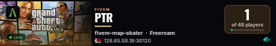PTR live status badge
