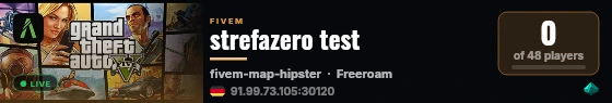 strefazero test live status badge