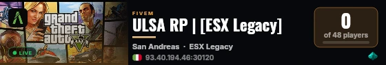 ULSA RP | [ESX Legacy] live status badge