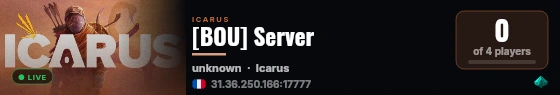 [BOU] Server live status badge