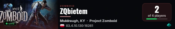 ZQbietem live status badge